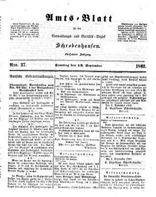 Amts-Blatt für den Verwaltungs- und Gerichts-Bezirk Schrobenhausen