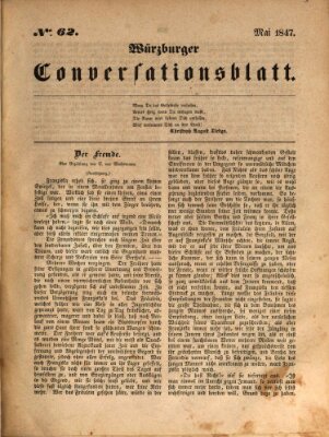 Würzburger Conversationsblatt Montag 24. Mai 1847