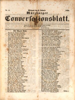 Würzburger Conversationsblatt Mittwoch 2. Februar 1848