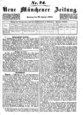 Neue Münchener Zeitung (Süddeutsche Presse) Sonntag 28. Januar 1855