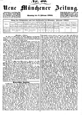 Neue Münchener Zeitung (Süddeutsche Presse) Sonntag 4. Februar 1855