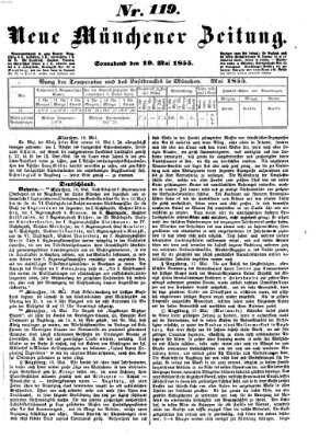 Neue Münchener Zeitung (Süddeutsche Presse) Samstag 19. Mai 1855