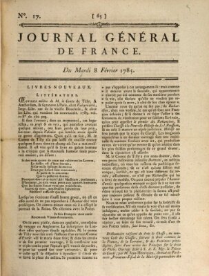 Affiches, annonces et avis divers ou Journal général de France (Affiches, annonces, et avis divers) Dienstag 8. Februar 1785