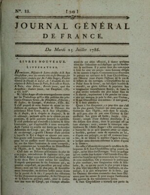 Affiches, annonces et avis divers ou Journal général de France (Affiches, annonces, et avis divers) Dienstag 25. Juli 1786