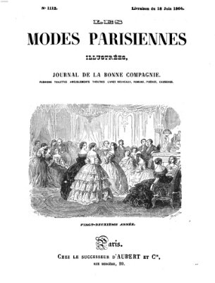 Les Modes parisiennes Samstag 18. Juni 1864