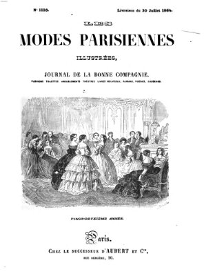 Les Modes parisiennes Samstag 30. Juli 1864