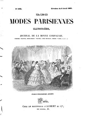 Les Modes parisiennes Samstag 8. April 1865