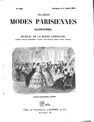 Les Modes parisiennes Samstag 1. Juli 1865
