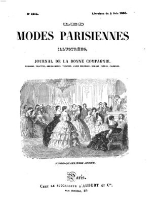 Les Modes parisiennes Samstag 2. Juni 1866
