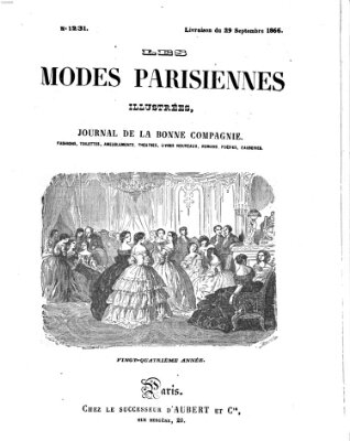 Les Modes parisiennes Samstag 29. September 1866