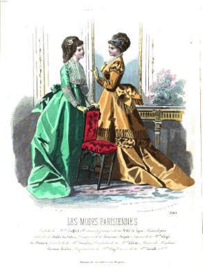 Les Modes parisiennes Samstag 24. April 1869