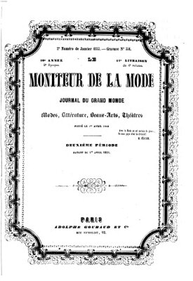 Le Moniteur de la mode Samstag 15. Januar 1853