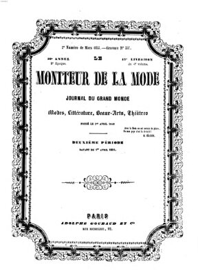 Le Moniteur de la mode Dienstag 15. März 1853