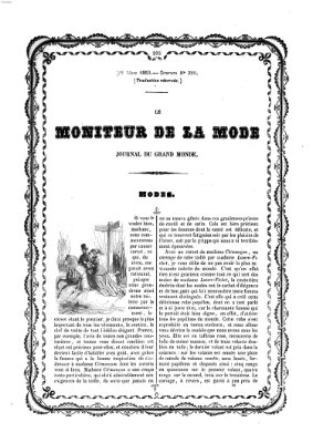 Le Moniteur de la mode Freitag 25. März 1853