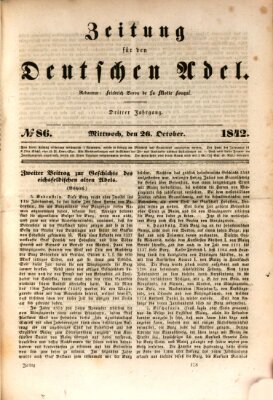 Zeitung für den deutschen Adel