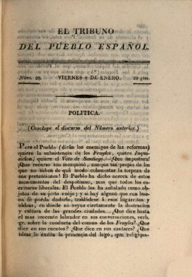 El Tribuno del pueblo español Freitag 8. Januar 1813