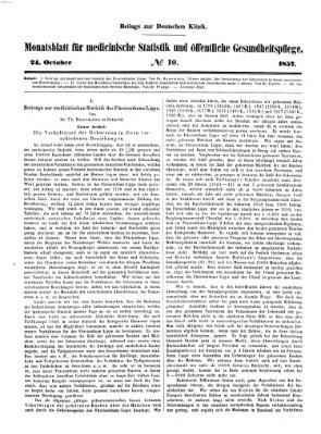 Deutsche Klinik Samstag 24. Oktober 1857