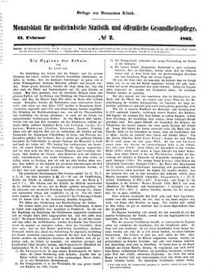Deutsche Klinik Samstag 21. Februar 1863
