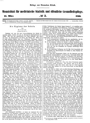 Deutsche Klinik Samstag 21. März 1863