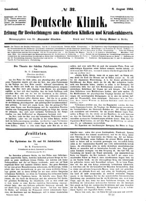 Deutsche Klinik Samstag 6. August 1864