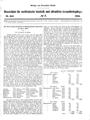 Deutsche Klinik Samstag 16. Juli 1864
