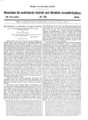 Deutsche Klinik Samstag 19. November 1864