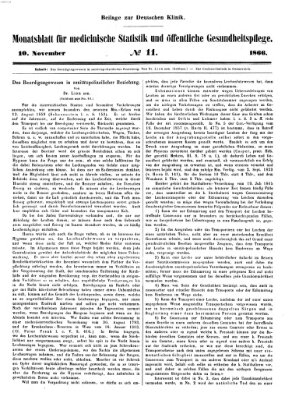 Deutsche Klinik Samstag 10. November 1866