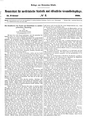 Deutsche Klinik Samstag 15. Februar 1868