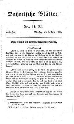 Bayerische Blätter Dienstag 8. Juni 1830