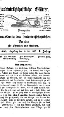 Landwirtschaftliche Blätter für Schwaben und Neuburg Freitag 10. Oktober 1862