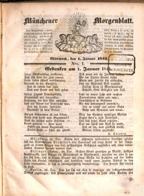 Münchener Morgenblatt Sonntag 1. Januar 1843