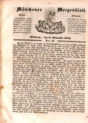 Münchener Morgenblatt Mittwoch 8. November 1843