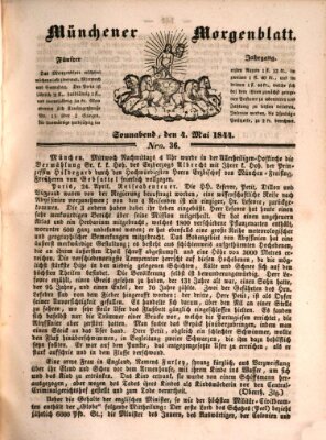 Münchener Morgenblatt Samstag 4. Mai 1844