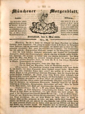 Münchener Morgenblatt Samstag 3. Mai 1845