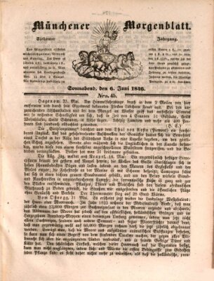 Münchener Morgenblatt Samstag 6. Juni 1846