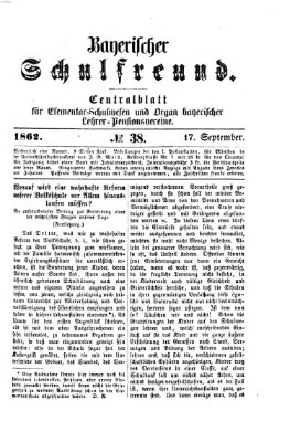 Bayerischer Schulfreund Mittwoch 17. September 1862