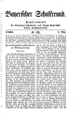 Bayerischer Schulfreund Mittwoch 6. Mai 1863
