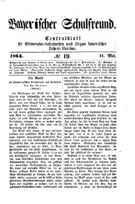 Bayerischer Schulfreund Mittwoch 11. Mai 1864