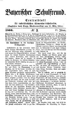 Bayerischer Schulfreund Mittwoch 17. Januar 1866