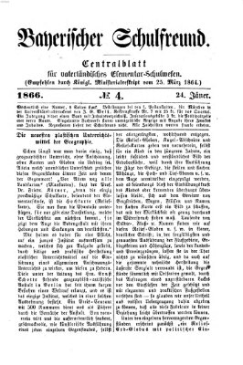 Bayerischer Schulfreund Mittwoch 24. Januar 1866