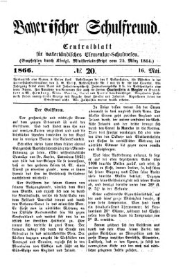 Bayerischer Schulfreund Mittwoch 16. Mai 1866