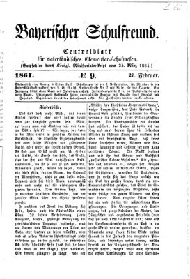 Bayerischer Schulfreund Mittwoch 27. Februar 1867