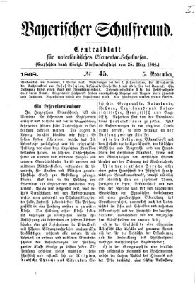 Bayerischer Schulfreund Donnerstag 5. November 1868