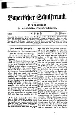 Bayerischer Schulfreund Donnerstag 25. Februar 1869