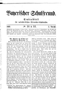 Bayerischer Schulfreund Donnerstag 5. August 1869