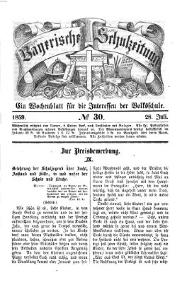 Bayerische Schulzeitung Donnerstag 28. Juli 1859