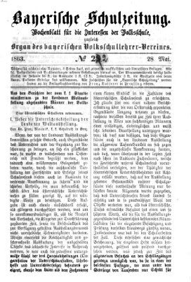 Bayerische Schulzeitung Donnerstag 28. Mai 1863