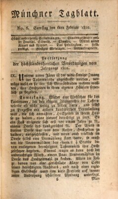 Münchener Tagblatt Samstag 6. Februar 1802
