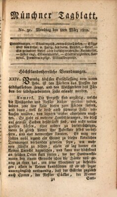 Münchener Tagblatt Montag 8. März 1802