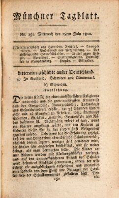 Münchener Tagblatt Mittwoch 28. Juli 1802